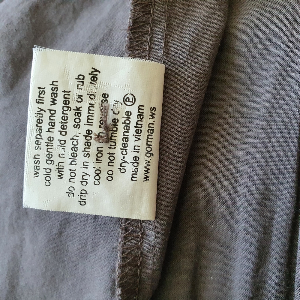 GORMAN Sleeveless Square Neckline Pewter Top Size 12 - Picture 4 of 5